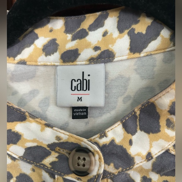 CAbi Leopard Print Blazer - Yellow and Black - Picture 5 of 8